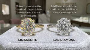 Read more about the article Moissanite vs. Lab Diamond: Which Gemstone Suits Your Lifestyle?