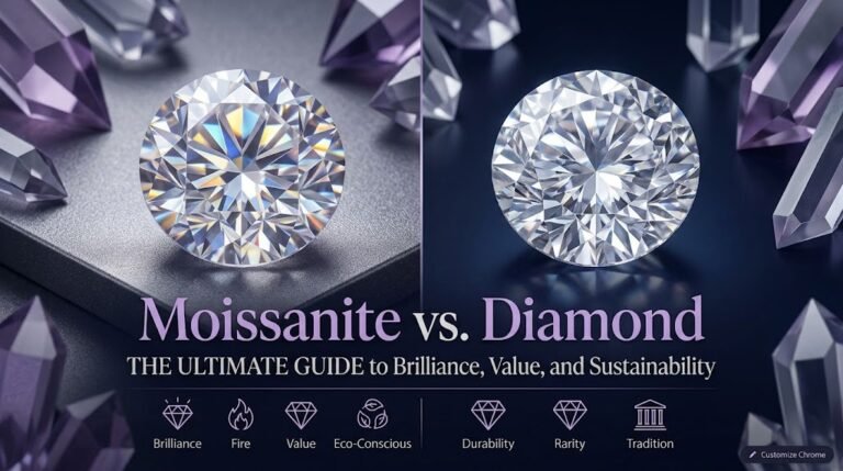Moissanite vs. Diamond: The Ultimate Guide to Brilliance, Value, and Sustainability