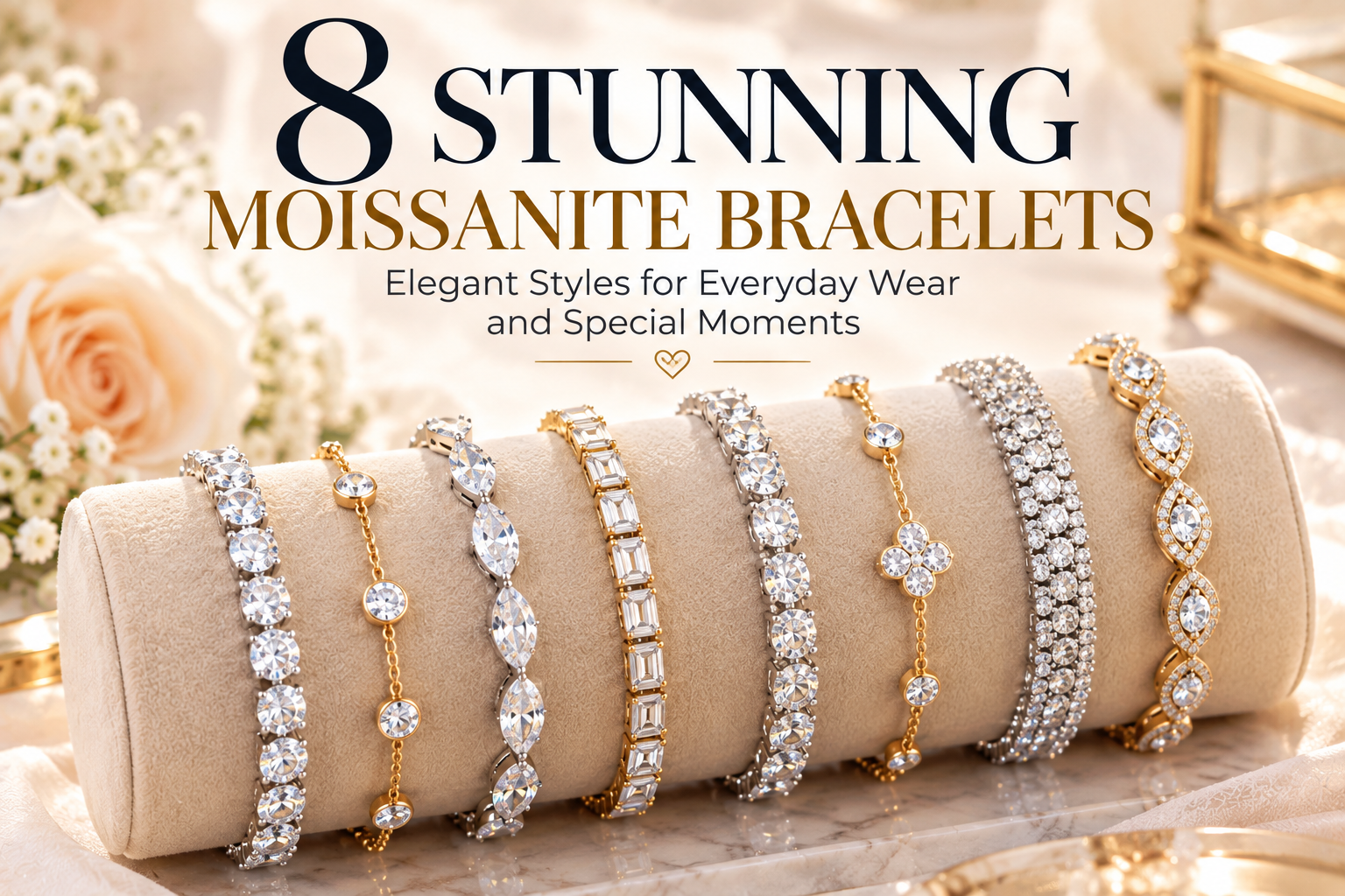 You are currently viewing 8 Stunning Moissanite Bracelets That Look Expensive (But Aren’t)